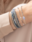 Armband Ruby Blue Lace Agate Silver