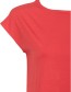 Top Casual Chic Pompeian Red detail