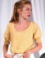 T-shirt La French Day Stripes Yellow