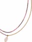 Ketting Rainbow Rose Quartz Gold detail