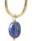 Oorbellen Graceful Lapis Lazuli Gold detail