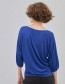 T-shirt Oversided Puffed Sleeves Blue