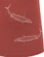 T&#8209;shirt Swimming Fish Rust detail