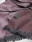 Shawl Alpaca Brushed Ombre Soft Aubergine detail