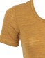 T&#8209;shirt Ondermode Organic Wol Safran Melange detail