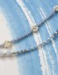 Ketting Flowerfield Blue Lace Agate Silver