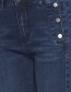 Jeans Tight Frwater Glossy Blue Denim detail