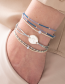 Armband Party Blue Lace Agate Silver