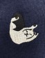 T&#8209;shirt Cat Hole Navy detail