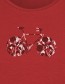 T&#8209;shirt Bike Flowers Deep Scarlet Red detail