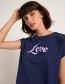 T-shirt Love Night Blue