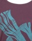 T&#8209;shirt Seaweed Eggplant detail
