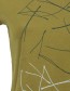 T&#8209;shirt Two Tone Pine Needles Khaki Green detail
