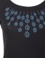 T&#8209;shirt Sowing Lace Zwart detail
