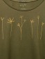 T&#8209;shirt Scribble Flowerline Fern Green detail