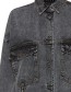 Jacket Denim Pzalena Grey detail