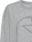 Sweater Mallie Light Grey Melange detail