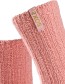 Sokken Bio Wol Kuit Roze Blushing Pink detail