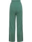 Pantalon Esal Quality Wide Trousers Green detail