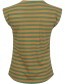 T&#8209;shirt Fusio Stripe Khaki detail