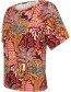 T&#8209;shirt Summer Vibe Oranje Bruin detail
