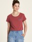 T-shirt Flower Mineral Red