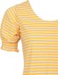 T&#8209;shirt La French Day Stripes Yellow detail